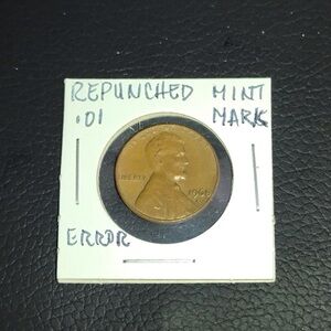1968 Repunched Mint marks Penny